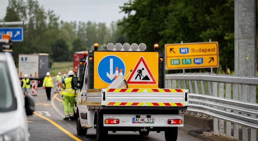 M1-es autópálya - Ezekre a terelésekre és sávelhúzásokra figyeljen, ha útnak indul