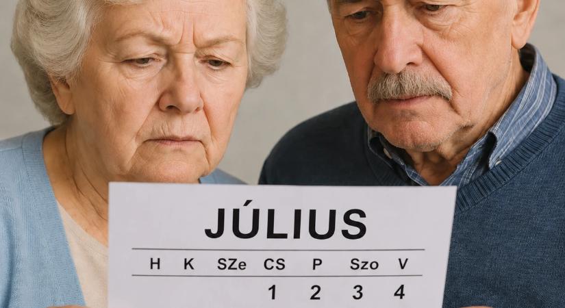 A júliusi nyugdíj hamarabb érkezik!