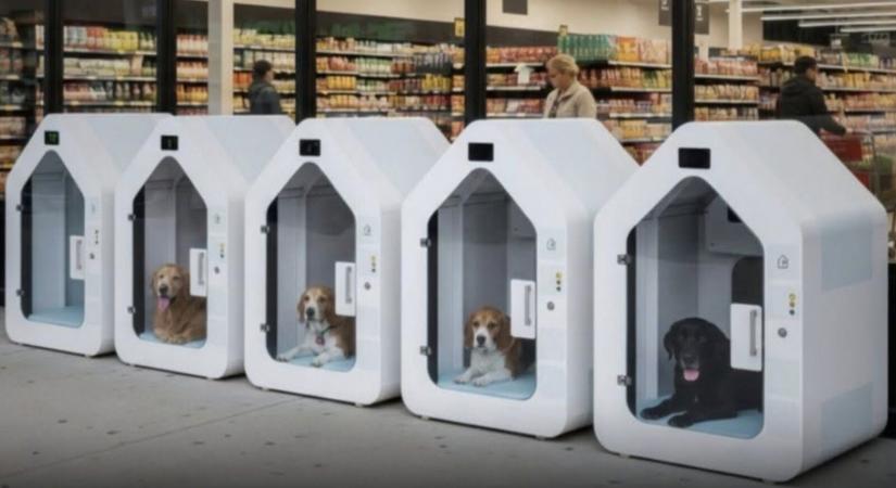 Új trend a német szupermarketekben: így segítik a kutyás vásárlókat a nyári melegben