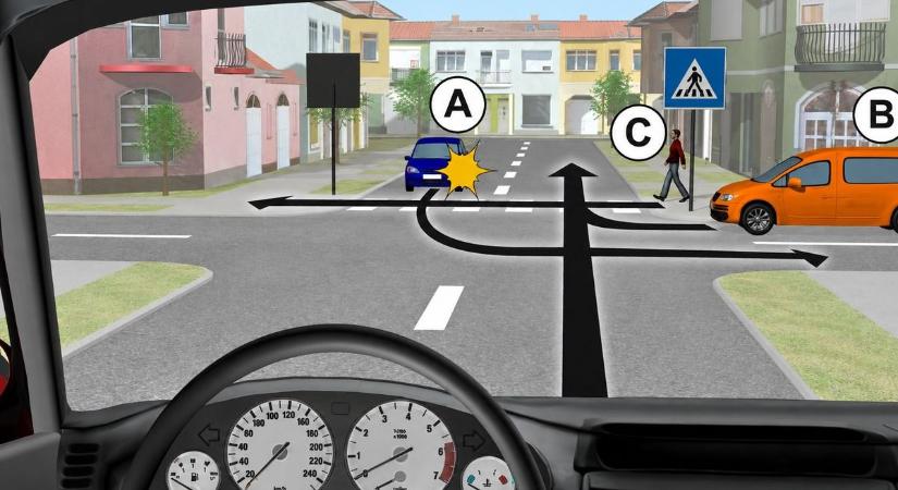 KRESZ-teszt: ki haladhat át elsőként ebben a kereszteződésben? Meglepő, hányan rontják el ezt