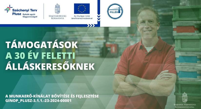 Baranyában már közel 2500 fő kapcsolódott be a 30 év feletti álláskeresőket segítő „A munkaerő-kínálat bővítése és fejlesztése” elnevezésű munkaerőpiaci programba