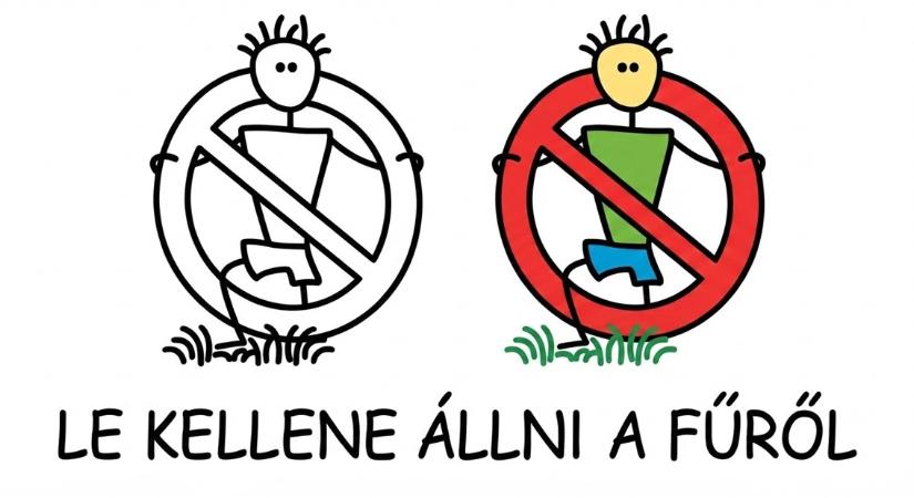 Le kellene állni a fűről