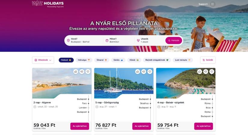 A Wizz Air bejelentette az új funkciót, mostantól bárki használhatja a légitársaság AI-os tervezőjét