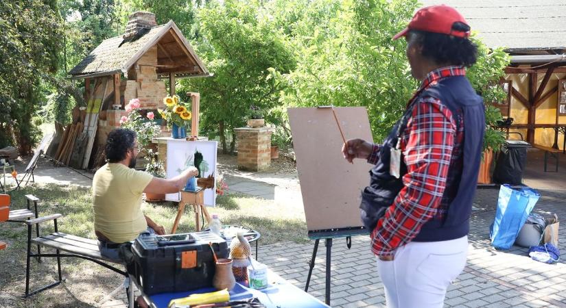 Magyar–Roma Alkotótábor Herényben – a plein air festészet jegyében születnek az idei művek