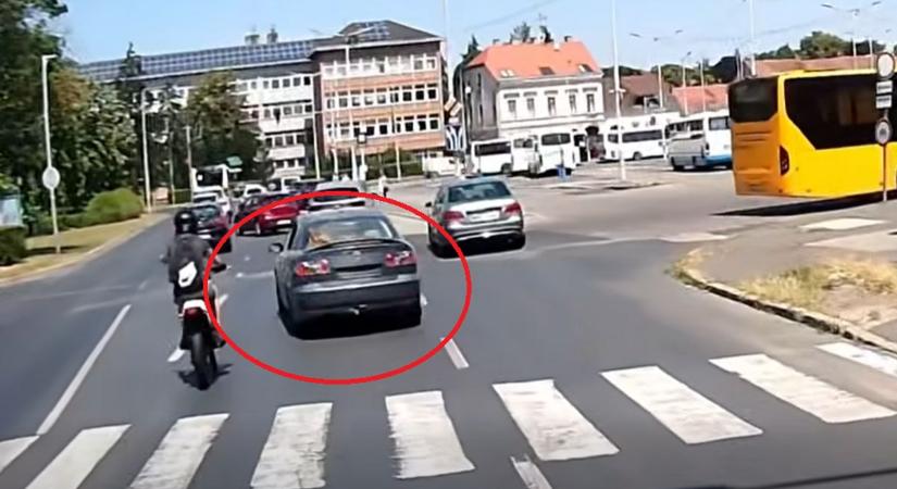 Rendőrök elől menekült a többszörösen is szabálytalankodó sofőr Szombathelyen - videó