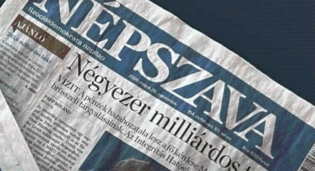 A NER alatt megszűnt a napilapok többsége, a Népszava munkatársainak a 30 százalékát elküldik