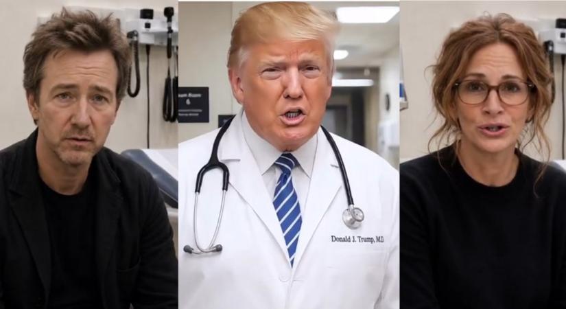 Trump posztolt egy videót Dr. Trumpról, aki meggyógyítja a Trump-elmezavar szindrómában szenvedő celebeket