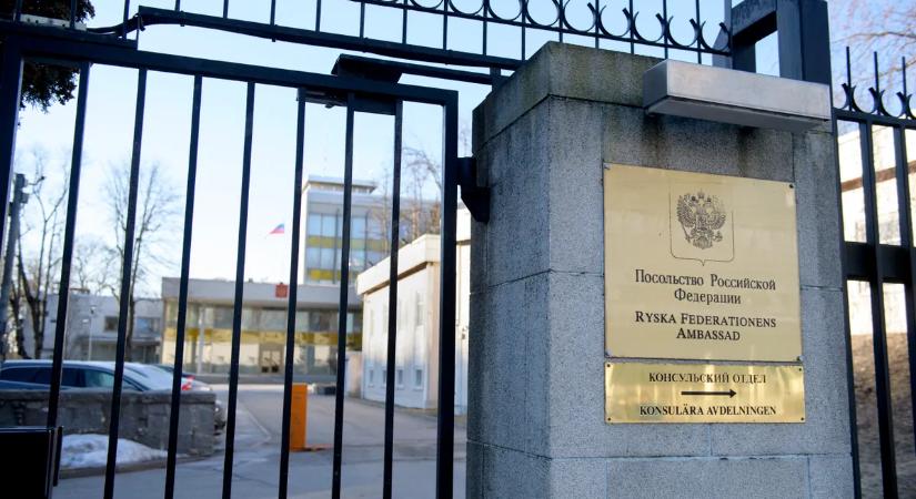 Drónok zuhantak az orosz nagykövetség épületének területére Stockholmban
