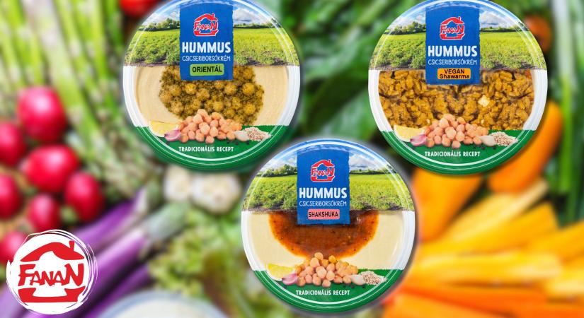 Három új FANAN hummuszíz, amely új hangulatot visz a mindennapi falatozásba és a közös asztalhoz