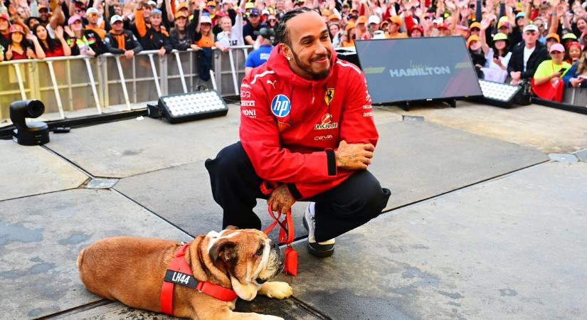 Hamilton elárulta: elhunyt kutyája rendszeresen a csapattársa elé piszkított