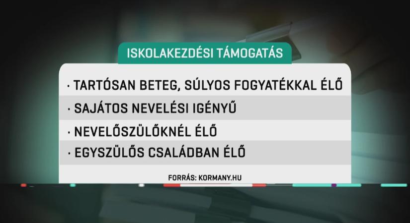 Vita az iskolakezdési támogatásról