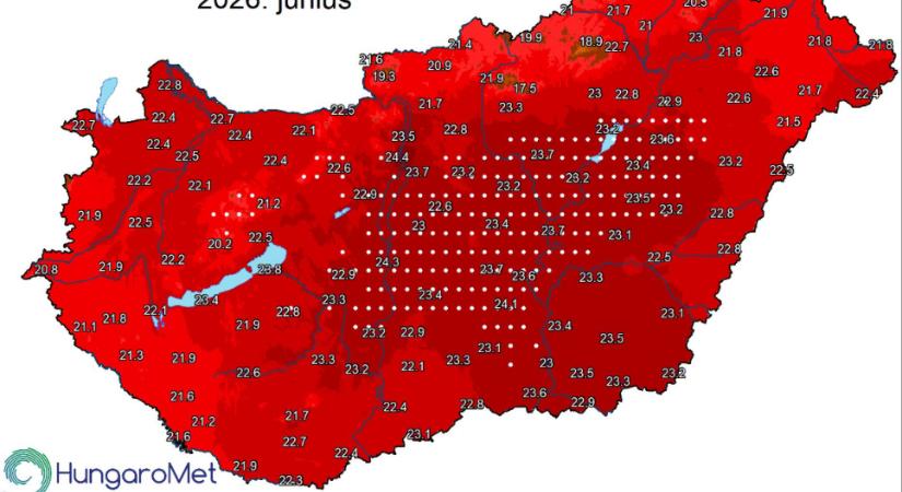 Ez volt a második legmelegebb június