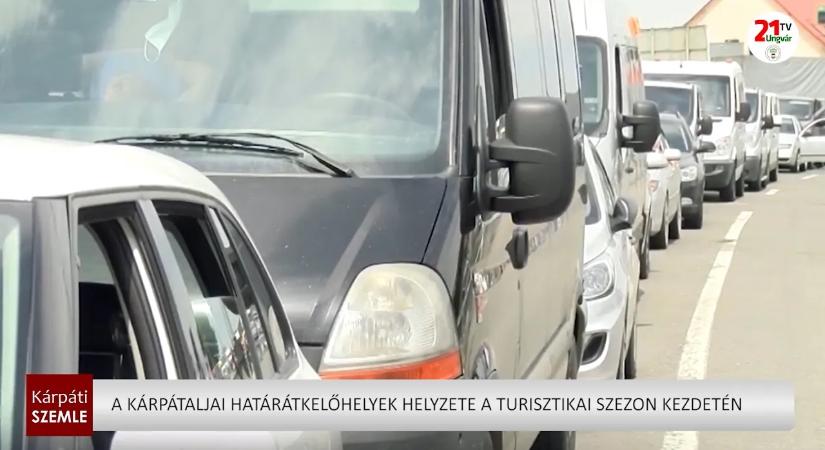 A kárpátaljai határátkelőhelyek helyzete a turisztikai szezon kezdetén (videó)