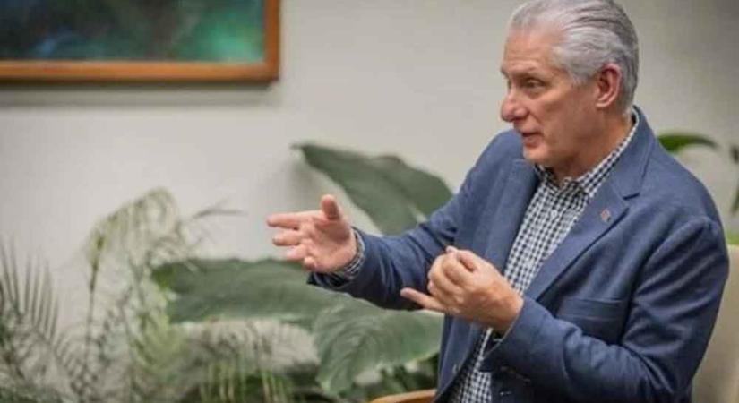 DÍAZ-CANEL ELNÖK: AKI MOST KUBA MELLETT ÁLL AZ MINDEN NEMZET SZUVERÉN JÖVŐJÉT VÉDI