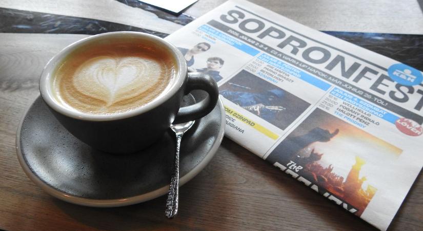 SopronFest kávéja és Fiala János a VinoDomeban a fesztivál utolsó napján
