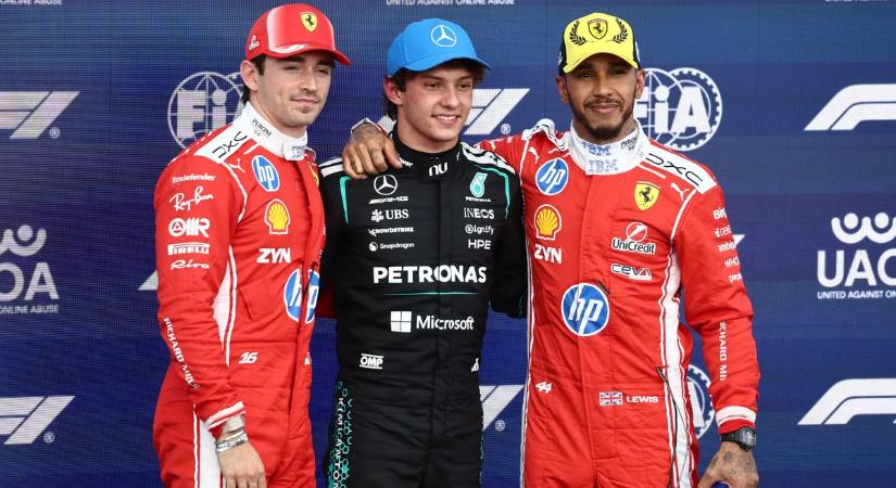 Leclerc és Hamilton levadászná Antonellit a silverstone-i versenyen