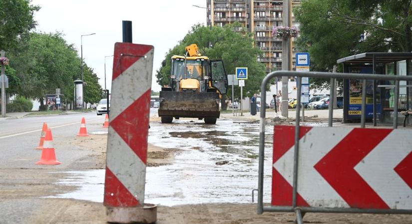 Csőtörés miatt időszakos vízhiányra kell számítani a Széchenyi lakótelepen – galériával