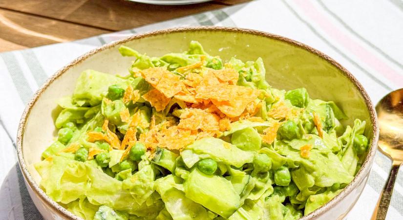 Green Goddess saláta zsenge borsóval: a legfrissítőbb nyári vitaminbomba