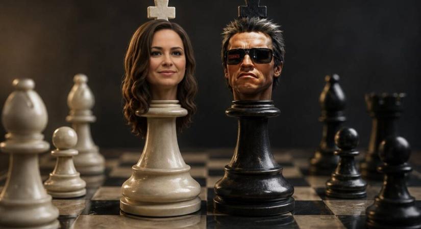 A nagy találkozás: Polgár Judit és Schwarzenegger
