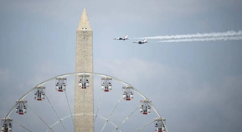 Vihar szakította félbe az Egyesült Államok függetlenségének 250. évfordulós washingtoni rendezvényét
