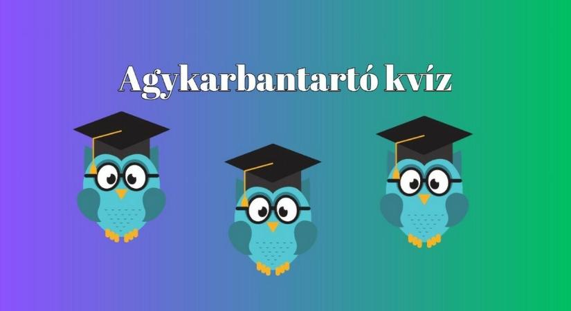 Napi agykarbantartó kvíz - Száz emberből csak néhány tud legalább 6 pontot elérni ebben a kvízben