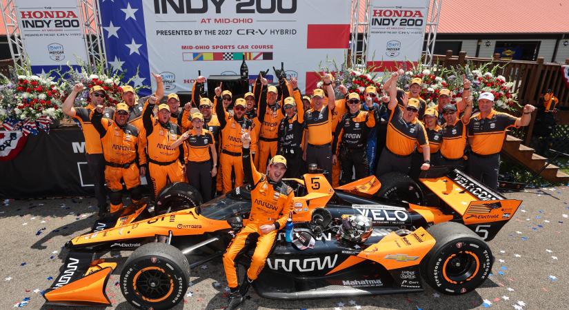 Pato O’Ward vezetésével kettős McLaren-győzelem született Mid-Ohión
