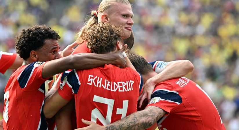 Haaland–varázslat a nyolcaddöntőben: Norvégia kiverte Brazíliát