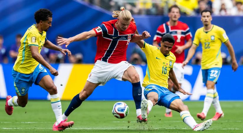 Haaland sétálgatás közben villant kettőt és hazaküldte a brazil válogatottat