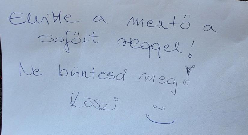 „Elvitte a mentő a sofőrt! Ne büntesd meg!” – Anita mentette meg a bírságtól a bajba került autóst