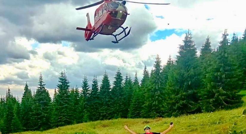 Súlyosan megsérült egy ATV-s a Kelemen-havasokban, helikopterrel vitték kórházba