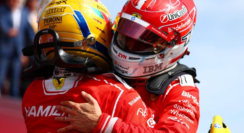 A Ferrari-vezér leborult Leclerc-ék előtt