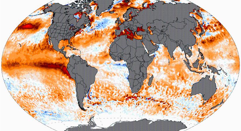 A Csendes-óceánon kialakuló El Niño történelmi mértékű felmelegedést hozhat