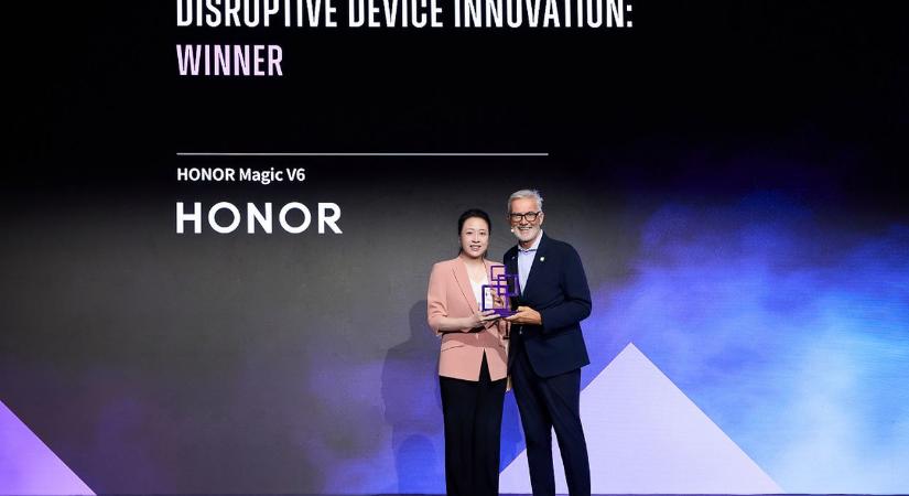 Kettős győzelmet aratott a HONOR Magic V6 az MWC Shanghai kiállításon