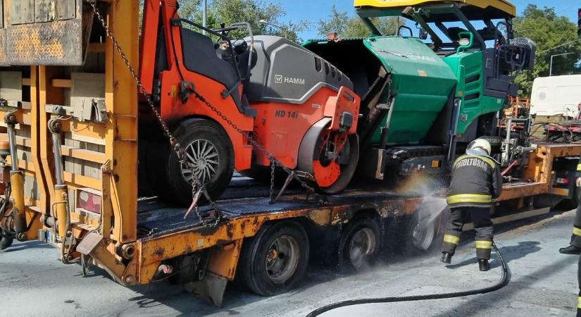 Elöntötte a füst a Zsolcai kaput, a lélekjelenléten múlt, hogy nem égtek porrá a munkagépek - fotók, videó!