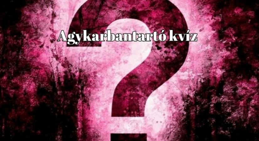 Agykarbantartó kvíz - Az emberek fele nem tudná hibátlanul kitölteni ezt a napi kvízt