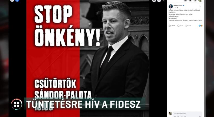 „Mint a tolvaj, aki rendőrért kiált” – Magyar Péter a Fidesz tüntetéséről