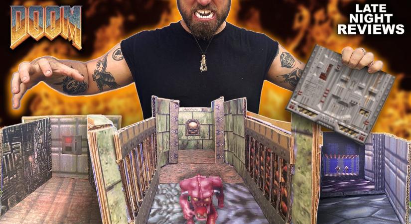 Így még nem láttad a Doom 2-t – Teljesen kartonból készült el