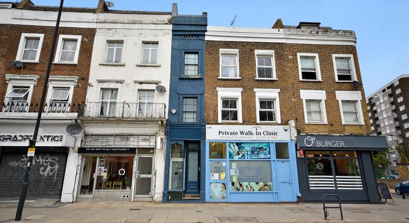 Horror összegért, de eladó London legkeskenyebb háza