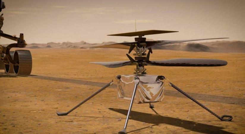 Twitteren üzent a marsjáró: nemsokára indulhat a bolygó drónos felfedezése