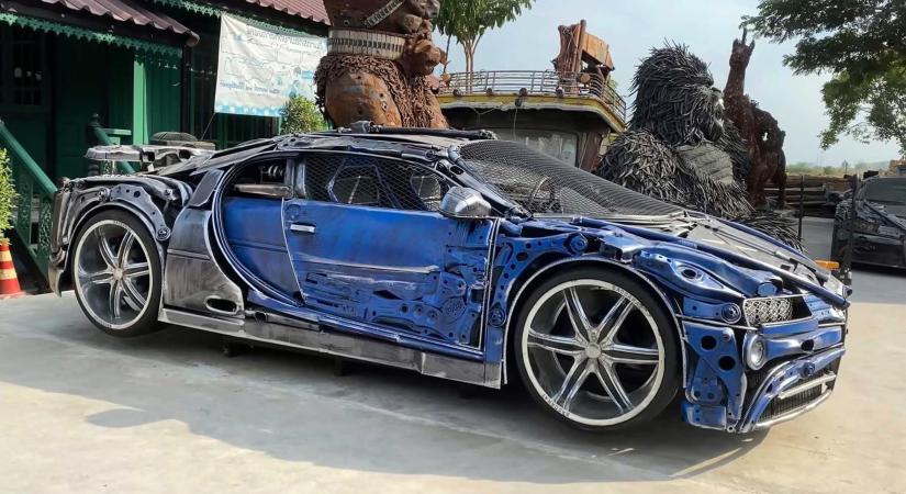 A menőség új szintje a fémhulladékból készült Bugatti Chiron