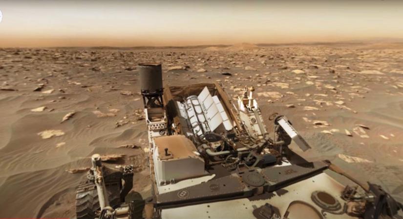Íme, az első, 360 fokos panorámakép a Marsról a Perseverance-tól