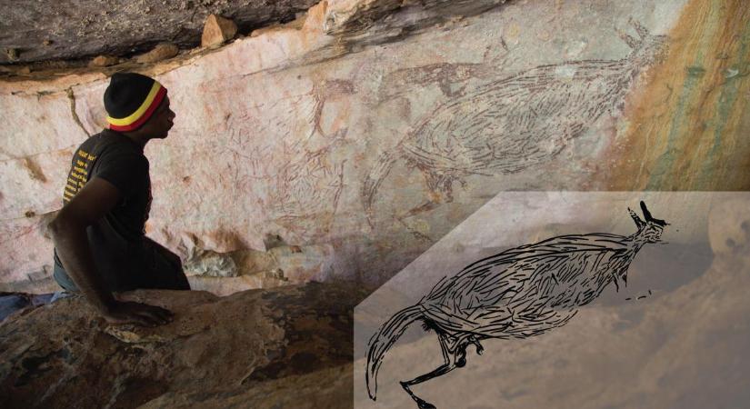 Életnagyságú állatot ábrázol Ausztrália legrégebbi sziklafestménye