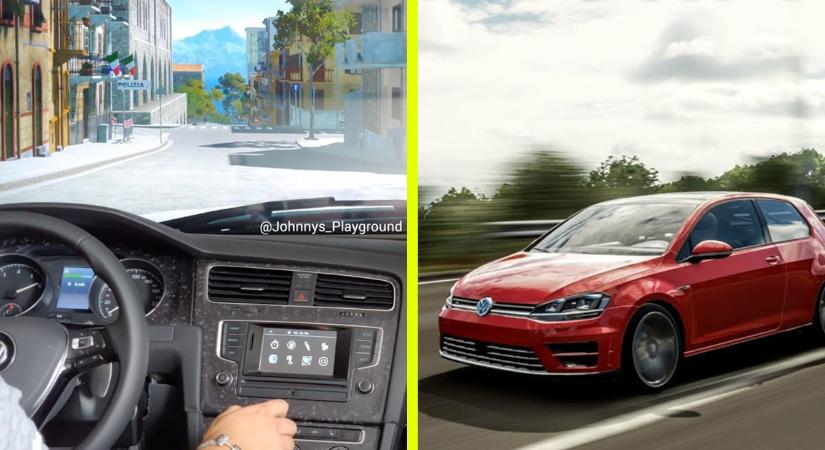 Itt a világ legélethűbb szimulátora: egy Volkswagen Golfot épített át játékra! – VIDEÓ