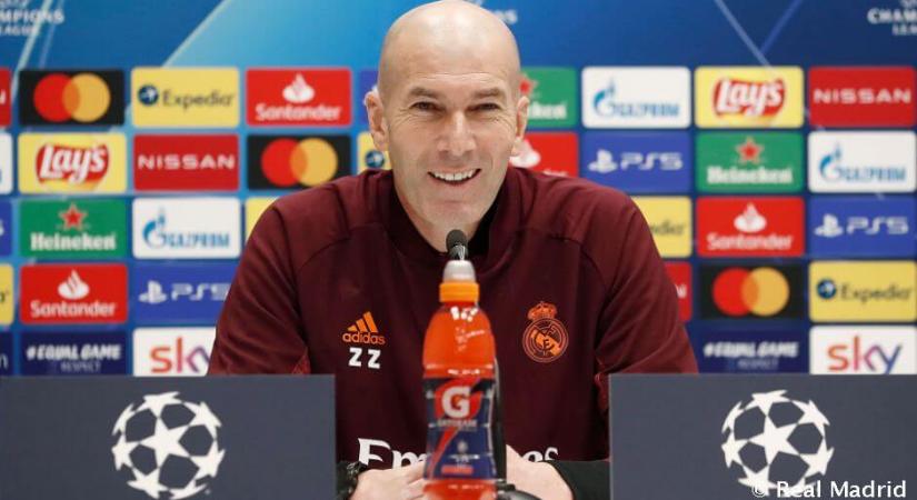 Zidane: “A Real Madrid mindig a győzelemért lép pályára”