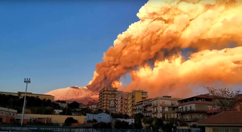 Most még ez is: Hatalmas kénfelhő érkezhet az Etna vulkán felől Magyarországra