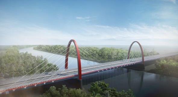 Látványos videó készült az Európában is egyedülálló új Tisza-híd építéséről