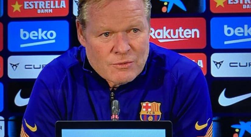 A Barcelona edzőjének sajtótájékoztató közben eredt el a orra vére