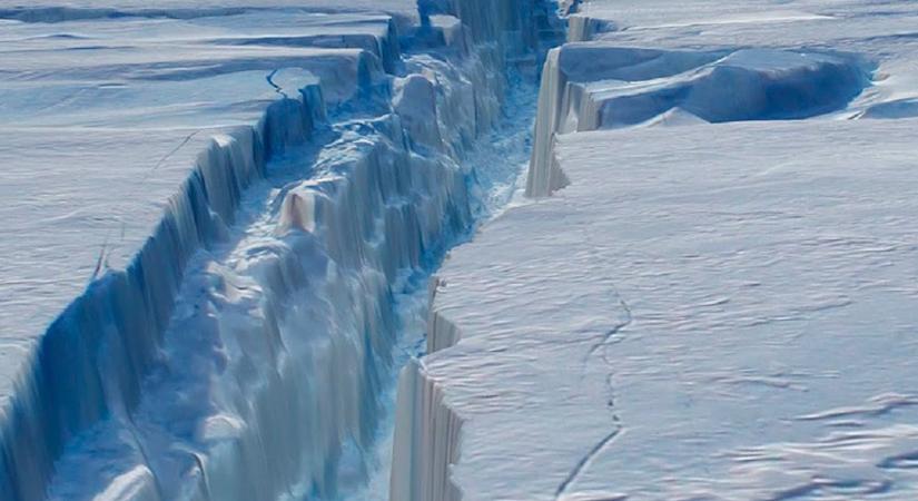 Sokkoló videó: így szakadt le egy London méretű jéghegy az Antarktiszról