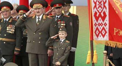 Lukasenka és fia