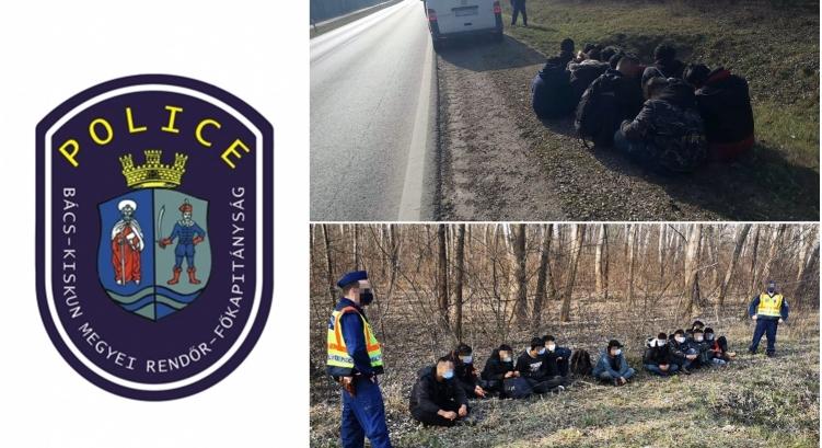 11 migránst találtak egy román teherautóban Mélykúton